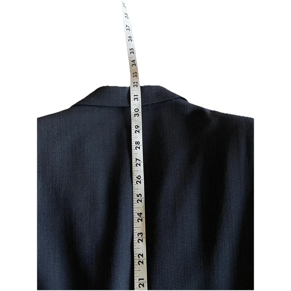 Vestimenta (Armani) Men 38 Blazer Wool Double Breasted Birdseye Sport Coat Italy